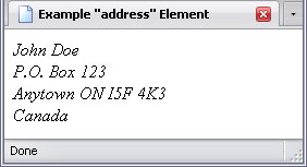 <address> element