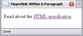 A paragraph with a hyperlink to the W3C page