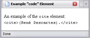 <code> element