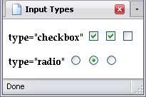 Radio buttons and checkboxes