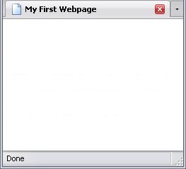 Your First Webpage