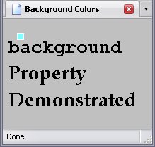 Background colour and image