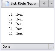 List with decimal numbering using a leading zero