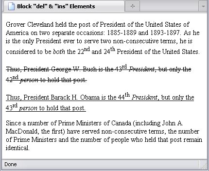 The <del> and <ins> elements as parent elements of paragraphs