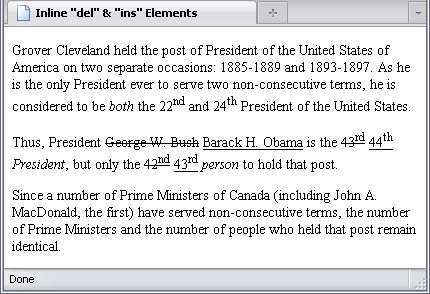 The <del> and <ins> elements as inline elements