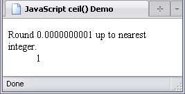 Rounding a number UP to the nearest integer.