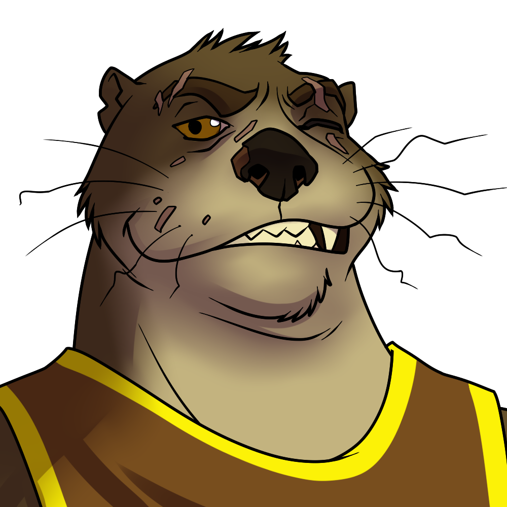 The ugliest otter in the FBA: Gary Trainwreck Ridge